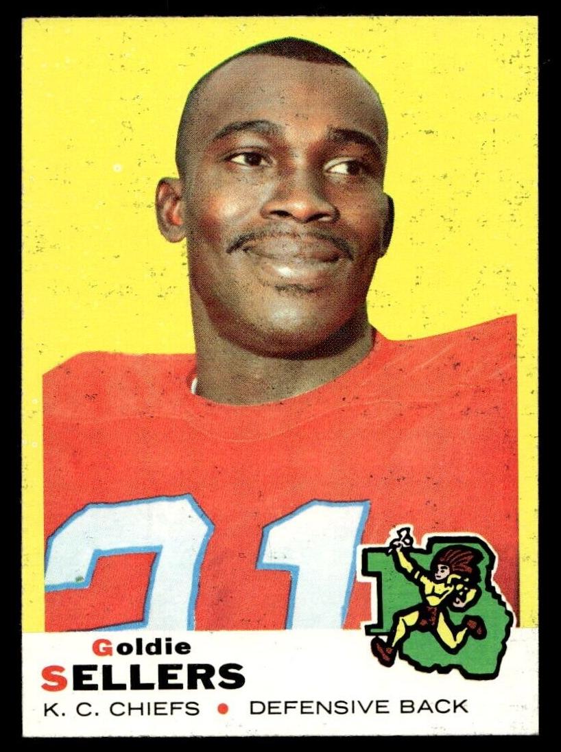 1969 Topps Football Goldie Sellers #119