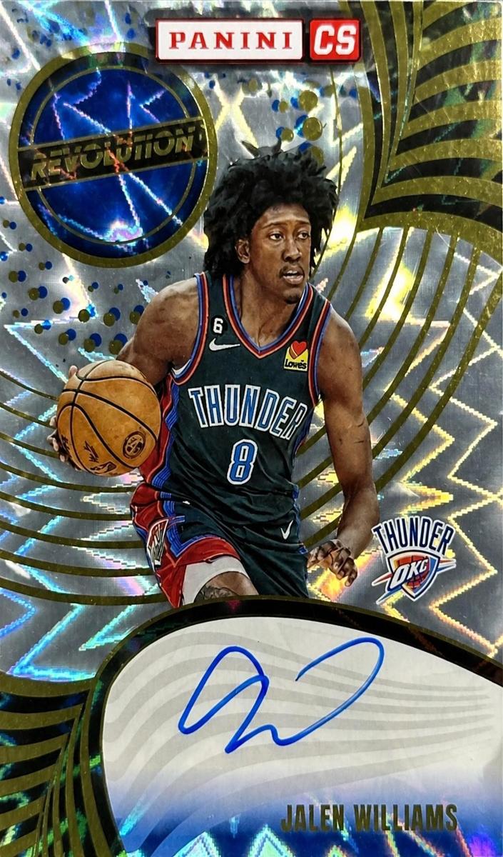 2023 Panini Revolution Basketball Fractal Jalen Williams #A-JWT PSA 9