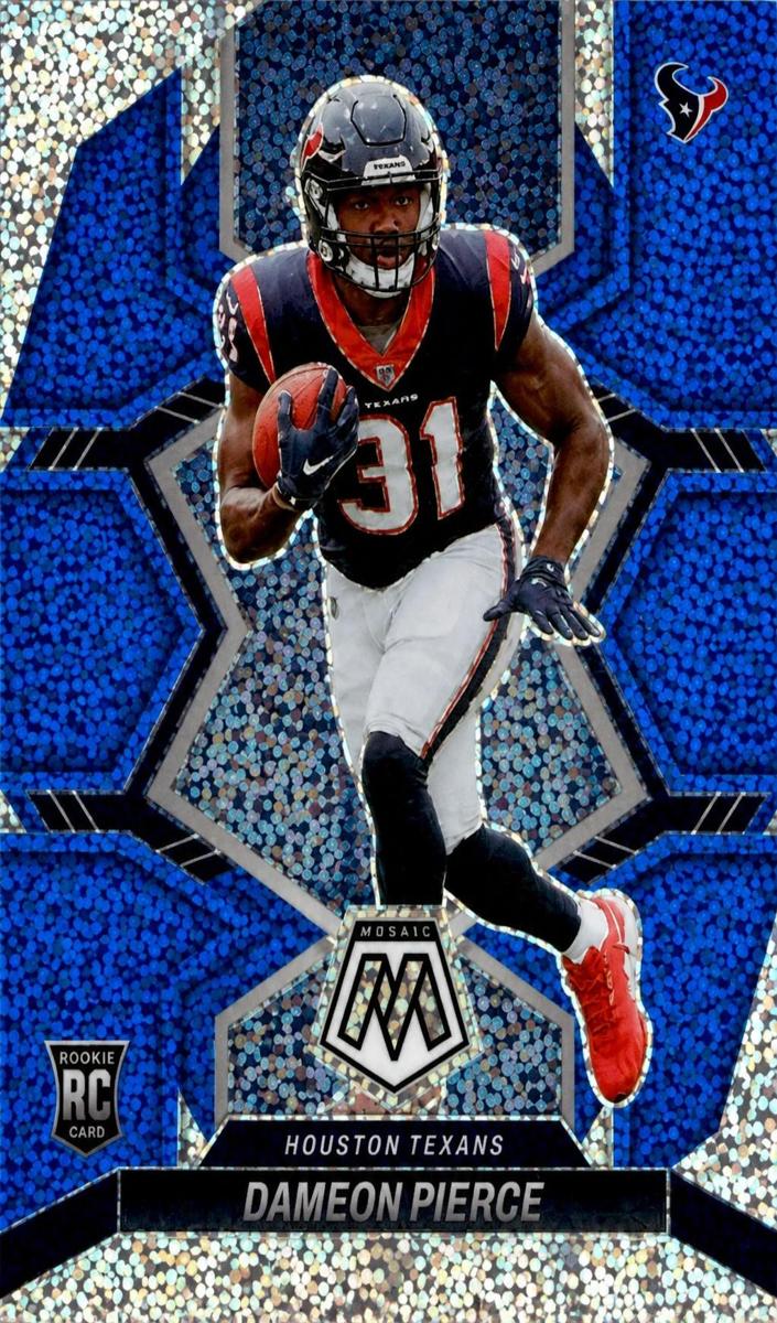 2022 Panini Mosaic Football Blue Sparkle Dameon Pierce #324 PSA 10