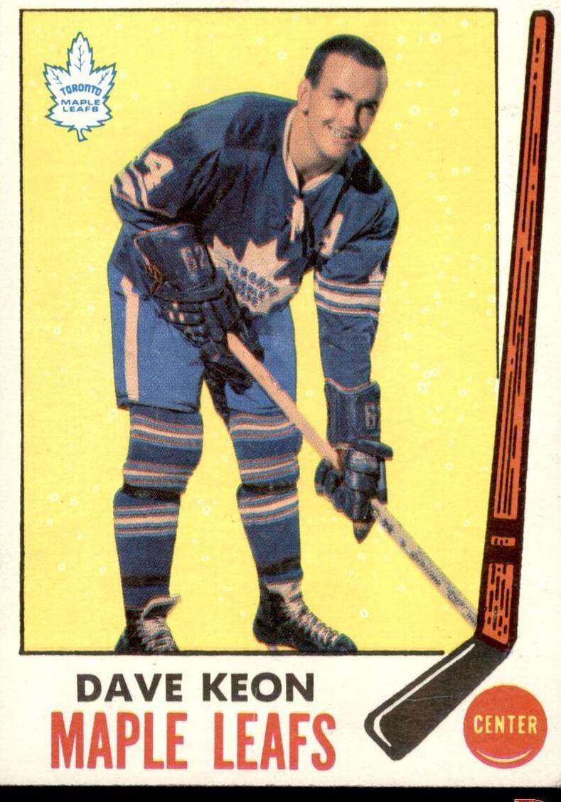1969 Topps Hockey Dave Keon #51 PSA 5
