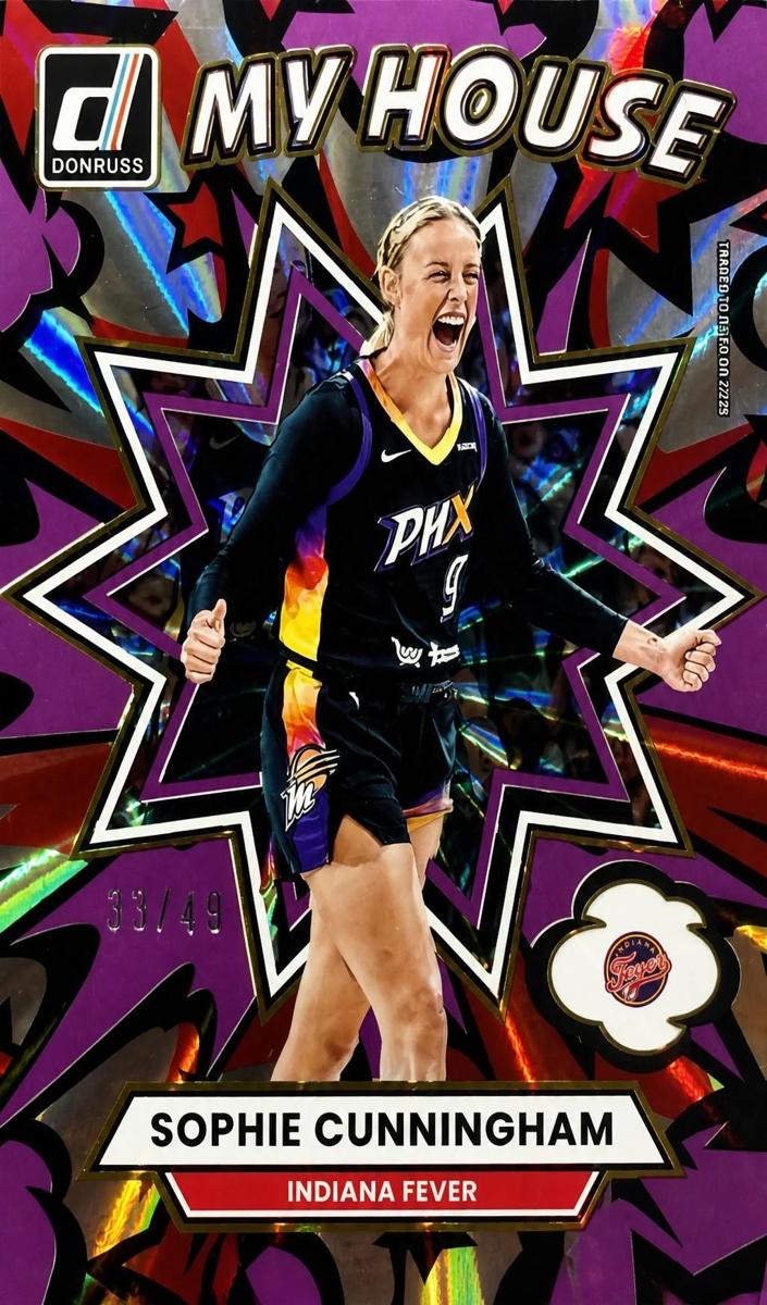 2025 Panini Donruss WNBA Basketball Purple Laser Sophie Cunningham #19