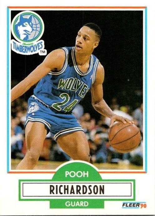 1990 Fleer Basketball Pooh Richardson #116 PSA 9