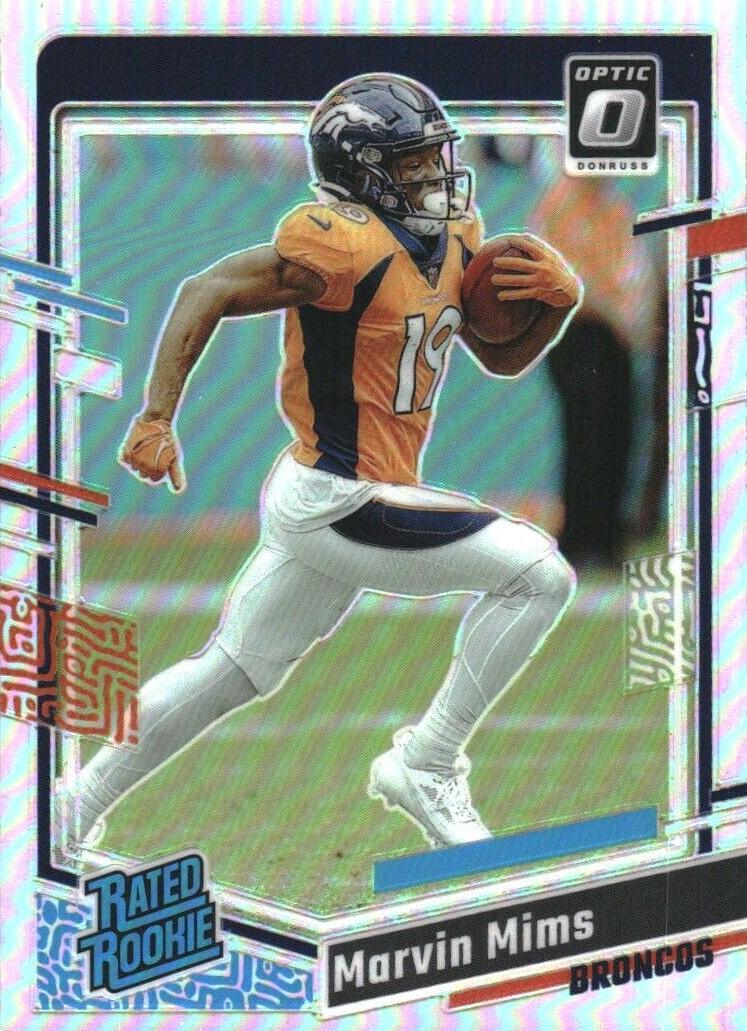 2023 Donruss Optic Football Holo Marvin Mims #231 PSA 8.5