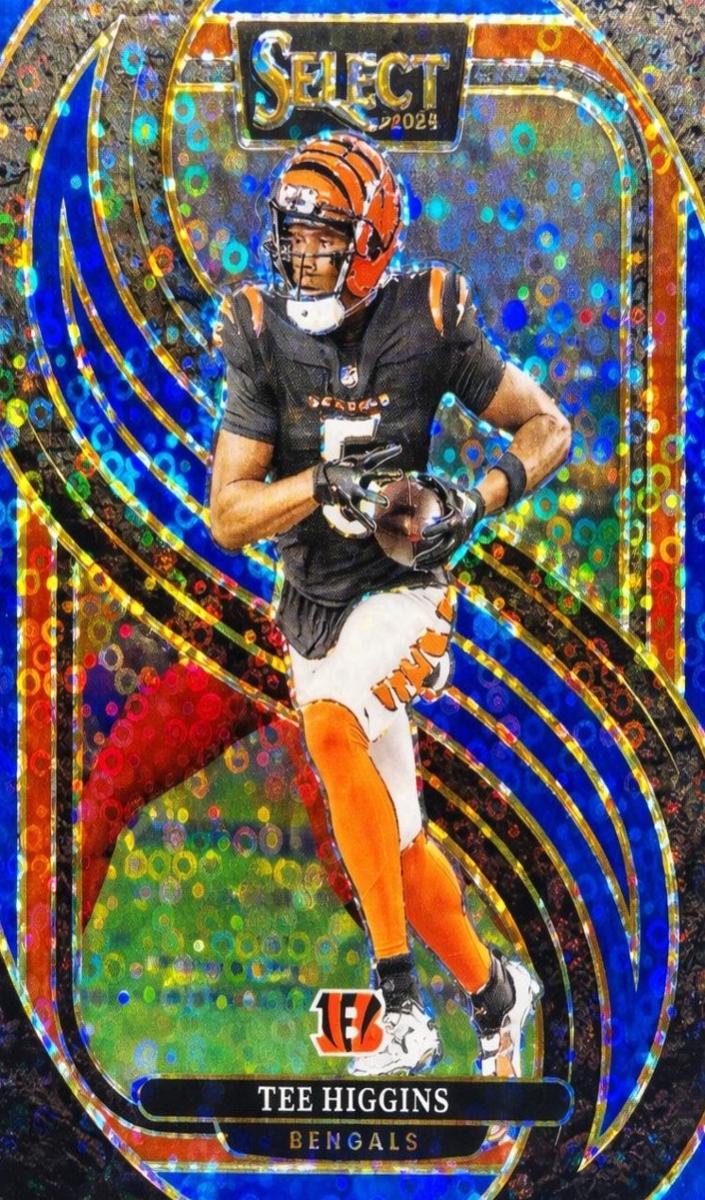 2024 Panini Select Football Blue Disco Tee Higgins #193