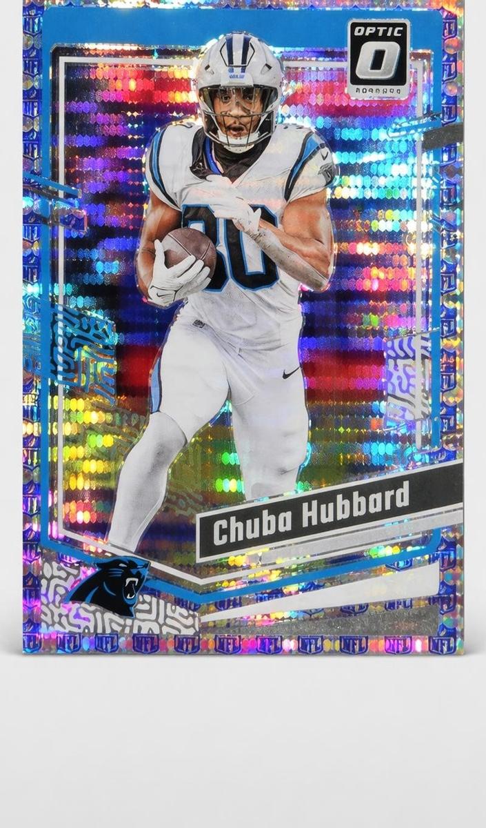 2023 Donruss Optic Football Shield Chuba Hubbard #27