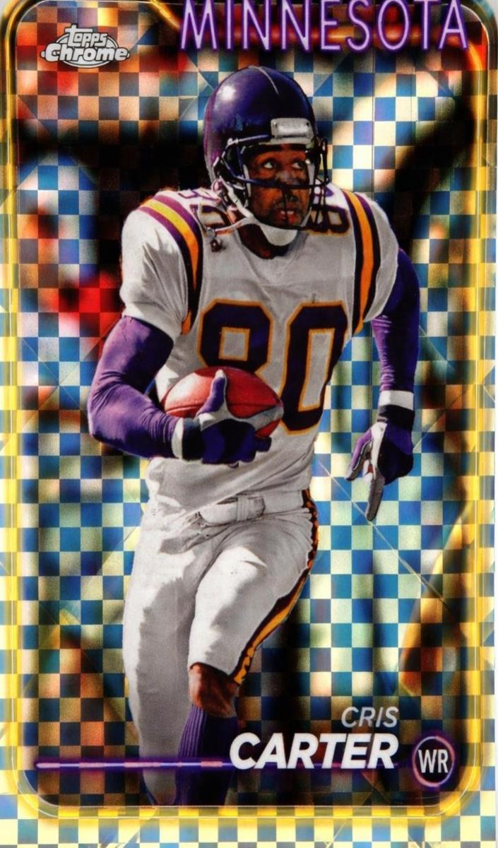 2024 Topps Chrome Football X-Fractor Cris Carter #119