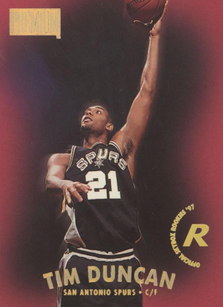 1997 Skybox Premium Basketball Tim Duncan #112 RAW Ungraded