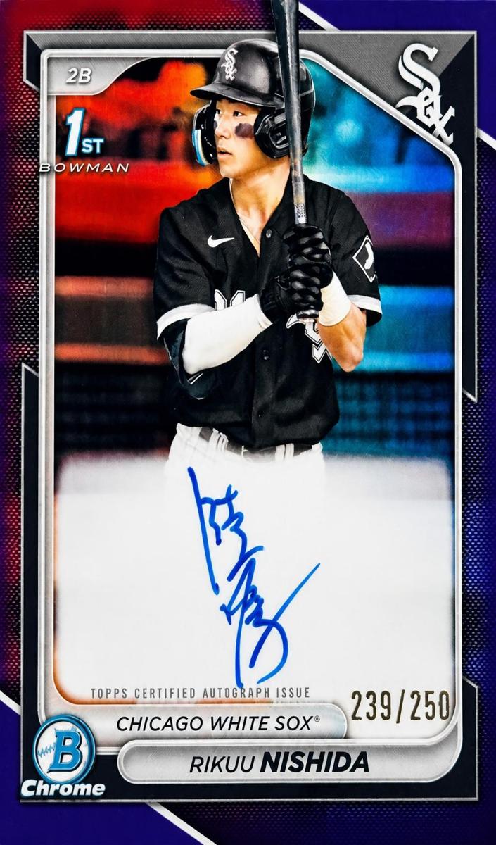 2024 Bowman Chrome Prospects Baseball Purple Rikuu Nishida #CPA-RN