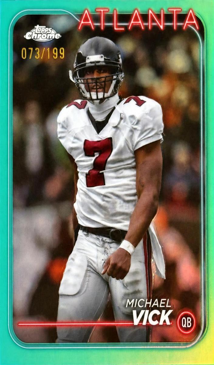 2024 Topps Chrome Football Aqua Refractor Michael Vick #2