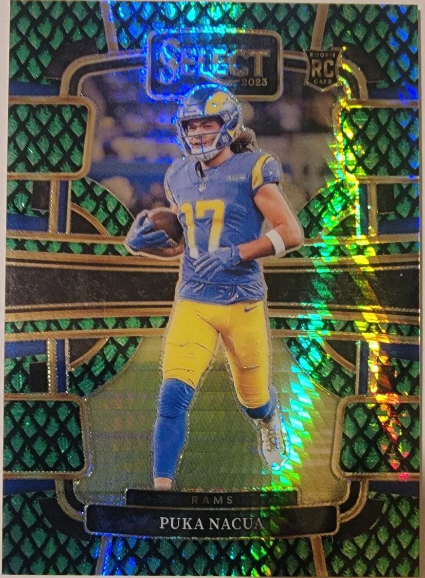 2023 Panini Select Football Dragon Scale Puka Nacua #56 PSA 9