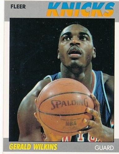 1987 Fleer Basketball Gerald Wilkins #119 PSA 9