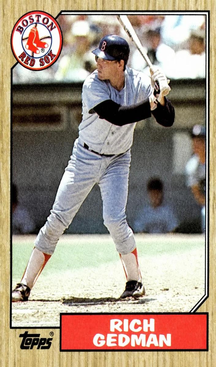 1987 Topps Baseball Rich Gedman #740 PSA 9