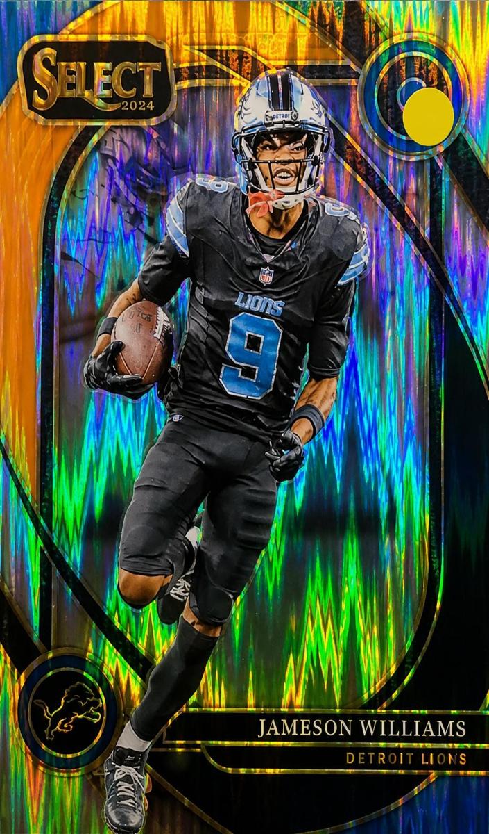 2024 Panini Select Football Black and Orange Shock Jameson Williams #267