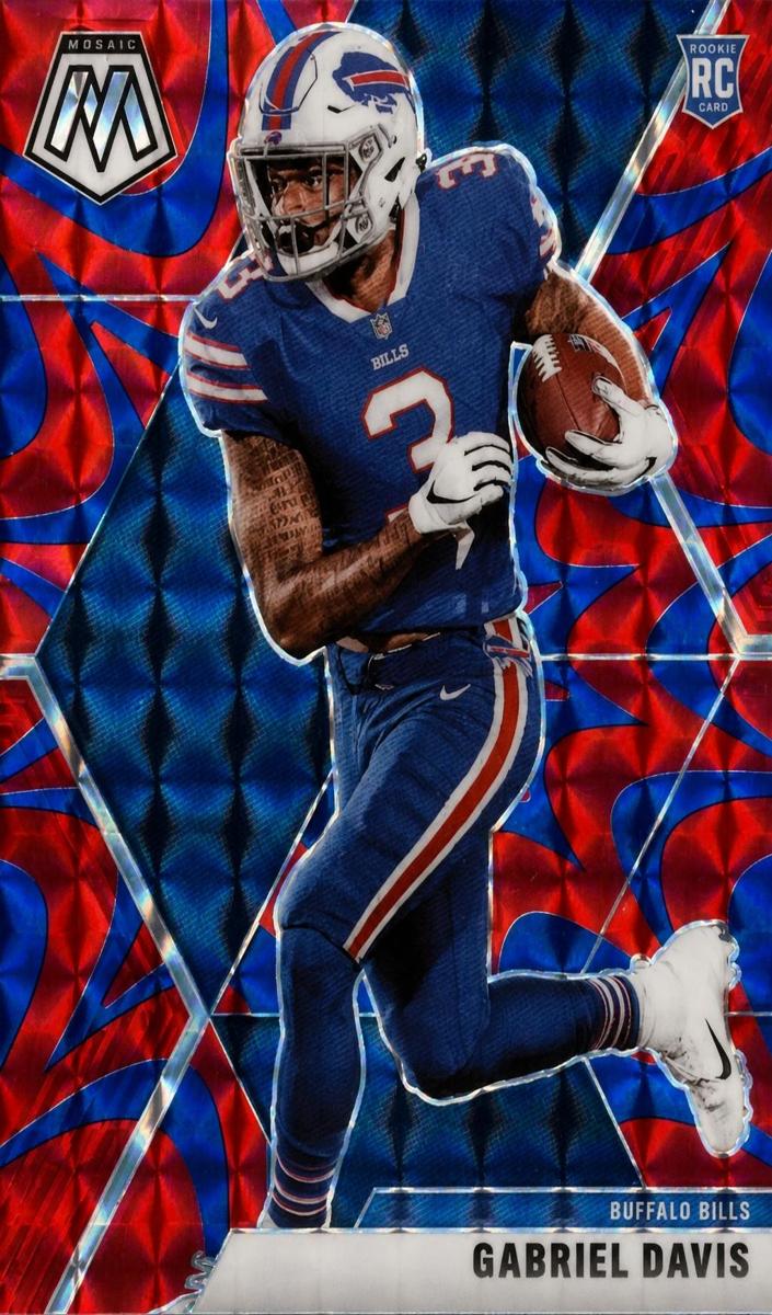 2020 Panini Mosaic Football Mosaic Reactive Blue Gabriel Davis #239