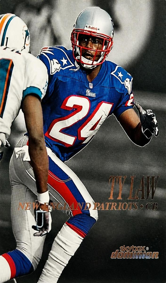 1999 Skybox Dominion Football Ty Law #92