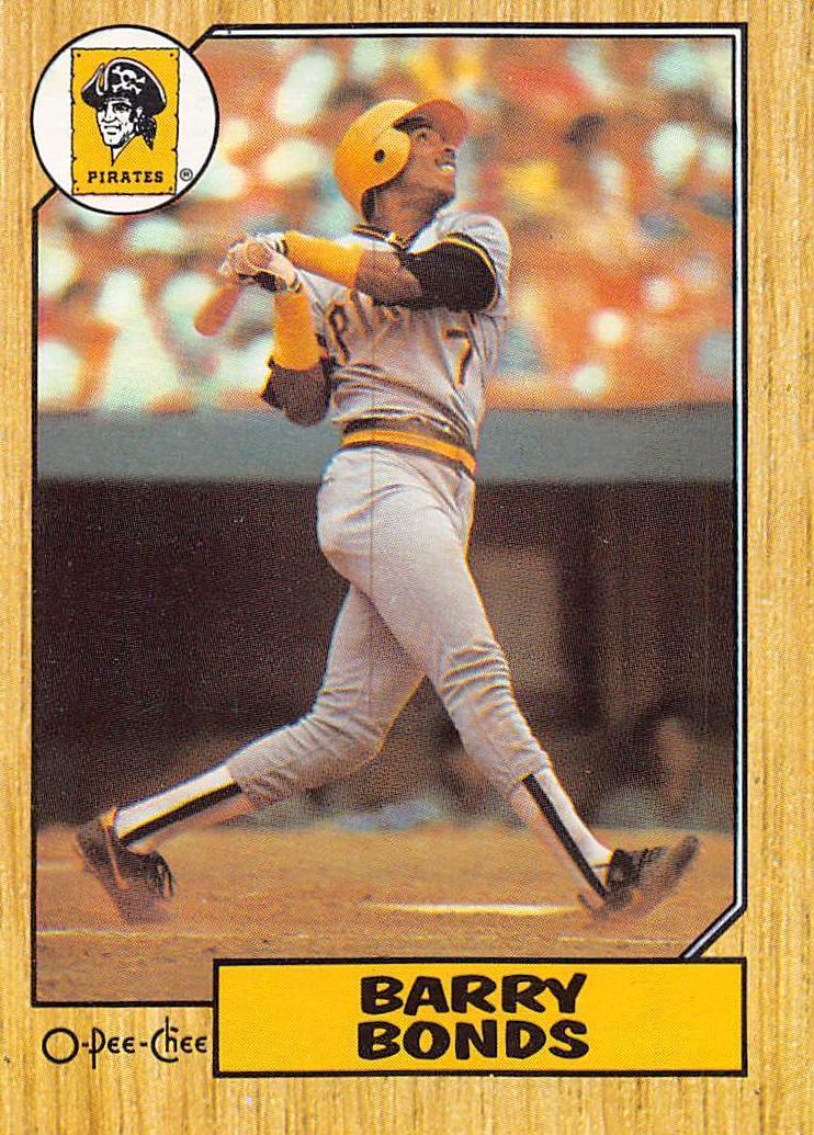 1987 O-Pee-Chee Baseball Barry Bonds #320