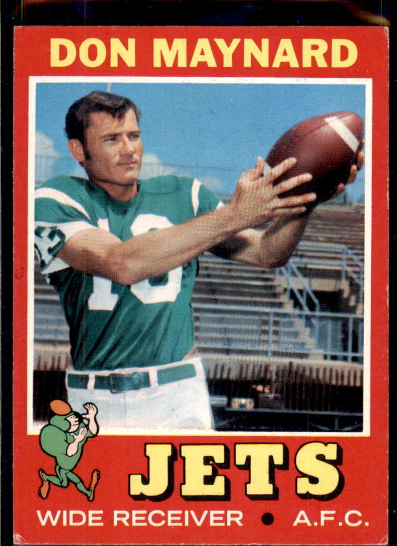 1971 Topps Football Don Maynard #19 PSA 8