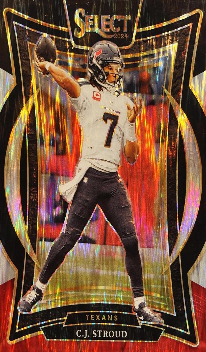 2024 Panini Select Football Black and Red Shock C.J. Stroud #42 PSA 9