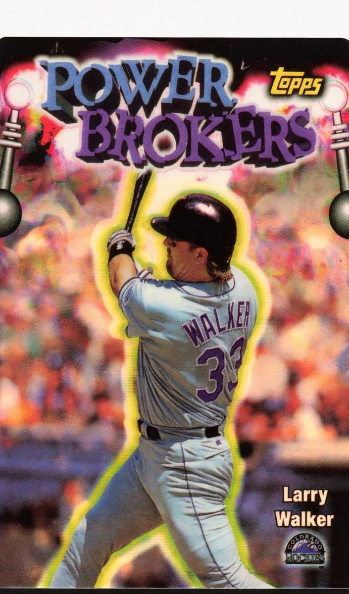 1999 Topps Baseball Refractor Larry Walker #PB15 SGC 9