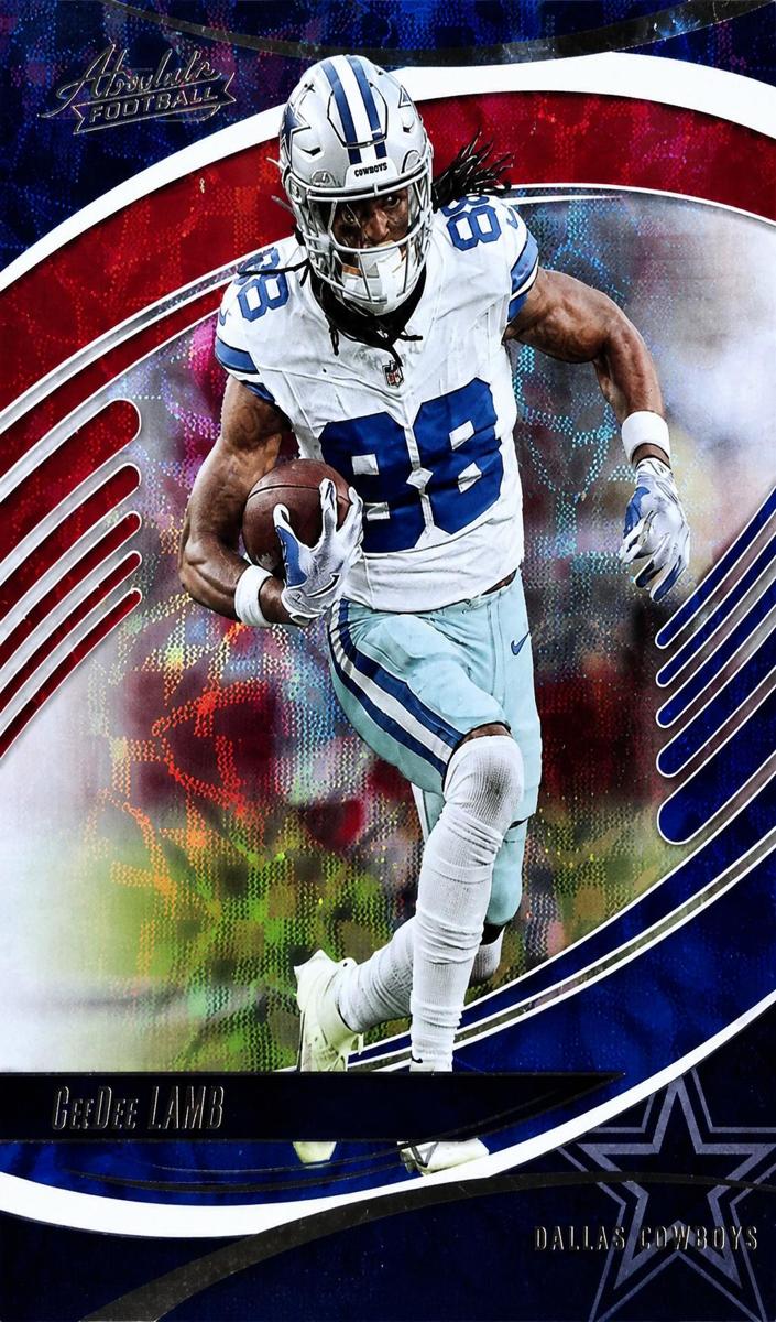2025 Panini Absolute Football Red, White and Blue Kaleidoscope CeeDee Lamb #29