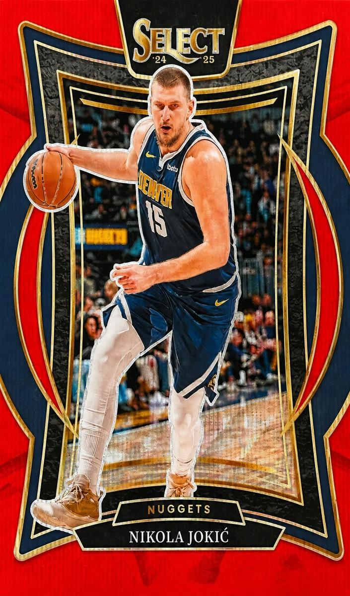2024 Panini Select Basketball Red Wave Nikola Jokic #14