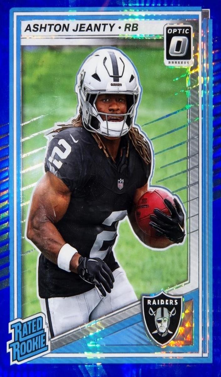 2025 Donruss Optic Football Hyper Blue Ashton Jeanty #202