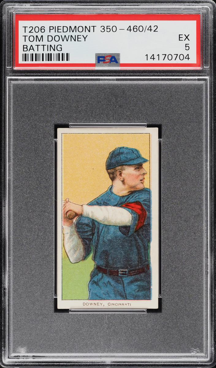 1909-11 T206 Baseball Batting Tom Downey #NNO