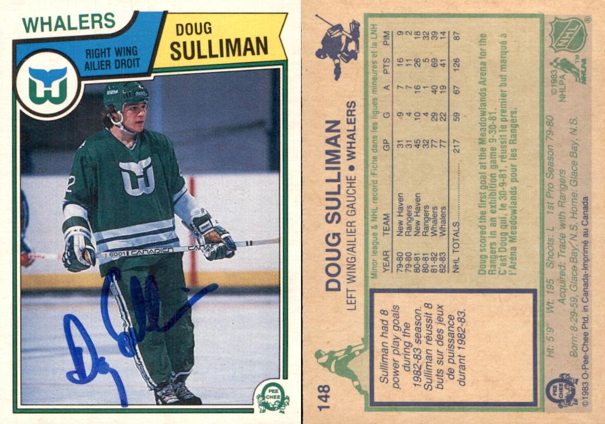 1983 O-Pee-Chee Hockey Doug Sulliman #148 PSA 9