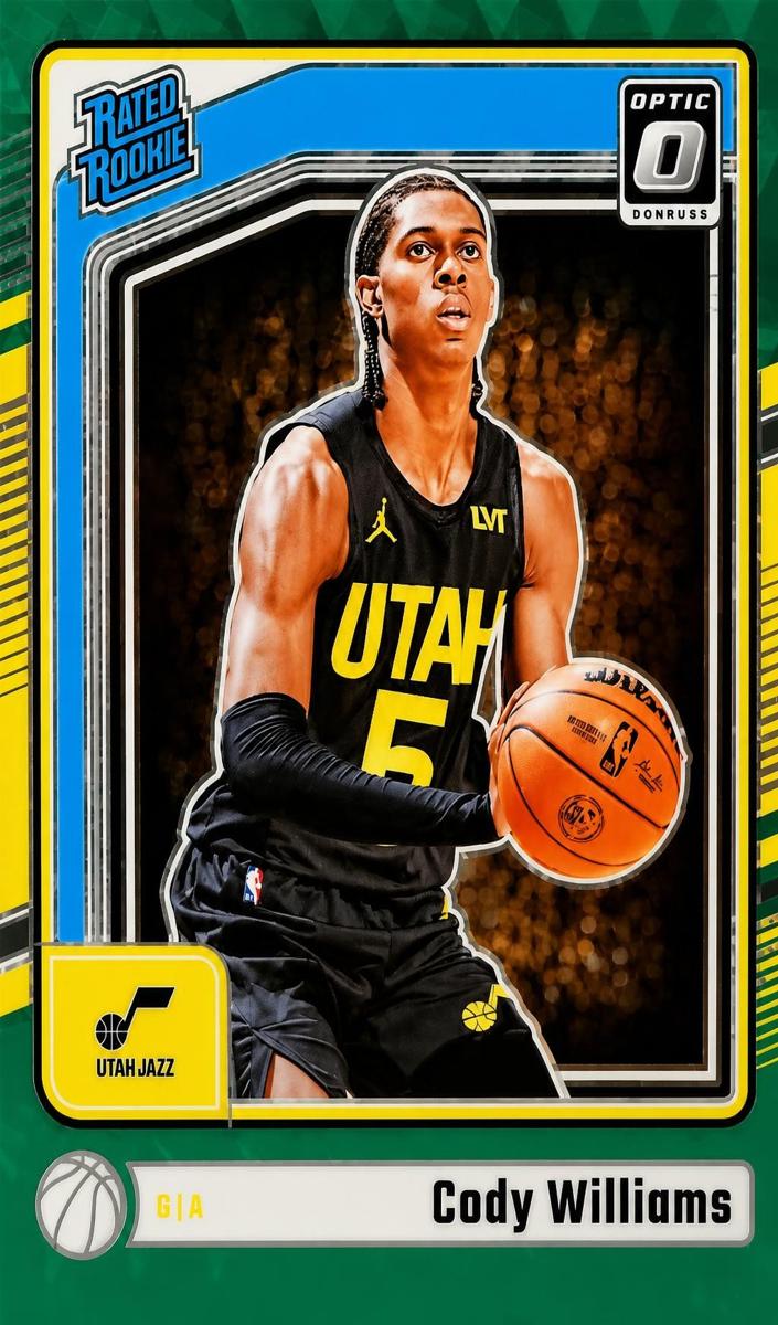 2024 Donruss Optic Basketball Green FOTL Cody Williams #298 PSA 10