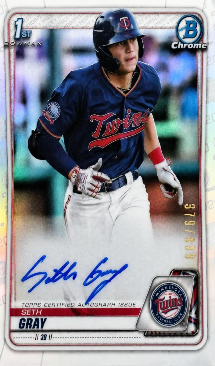 2020 Bowman Chrome Prospects Baseball Refractor Seth Gray #CPA-SG
