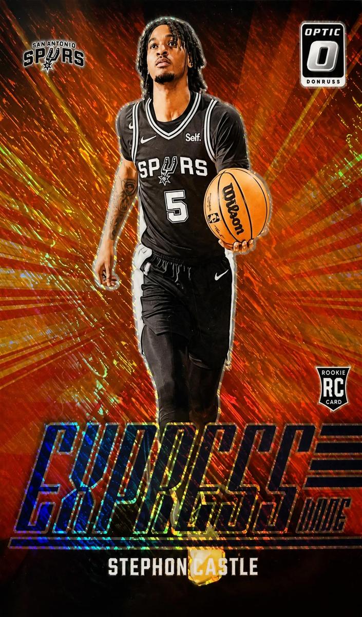 2024 Donruss Optic Basketball Purple Shimmer Stephon Castle #1