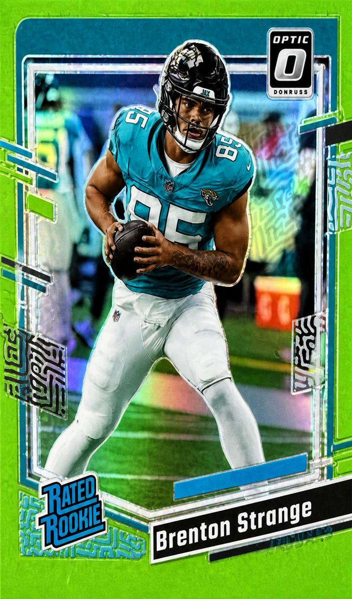 2023 Donruss Optic Football Lime Green Brenton Strange #251