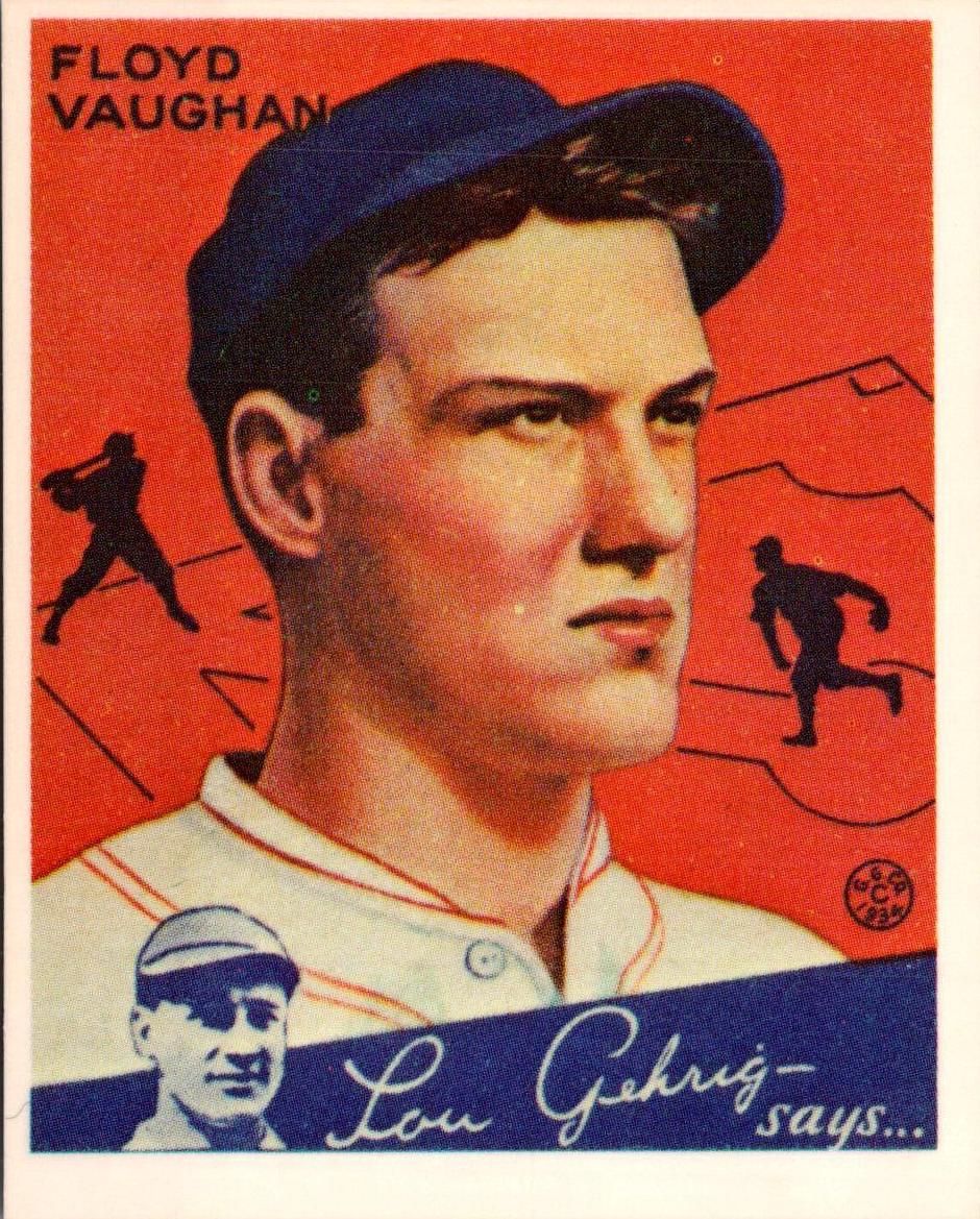 1934 R320 Goudey Baseball Floyd Vaughan #22 SGC 1.5