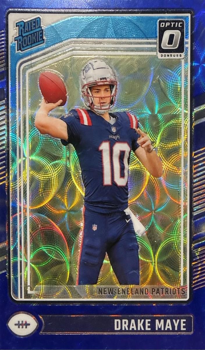 2024 Donruss Optic Football Blue Scope Drake Maye #229 PSA 9