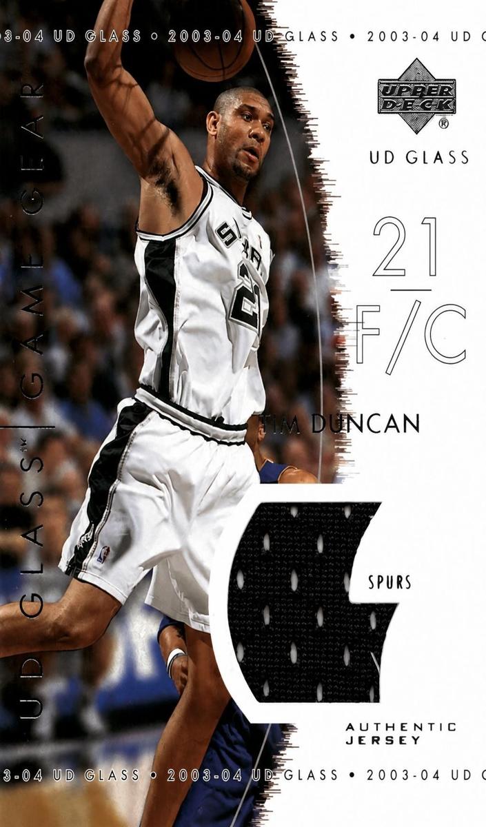 2003 UD Glass Basketball Tim Duncan #GG-TD