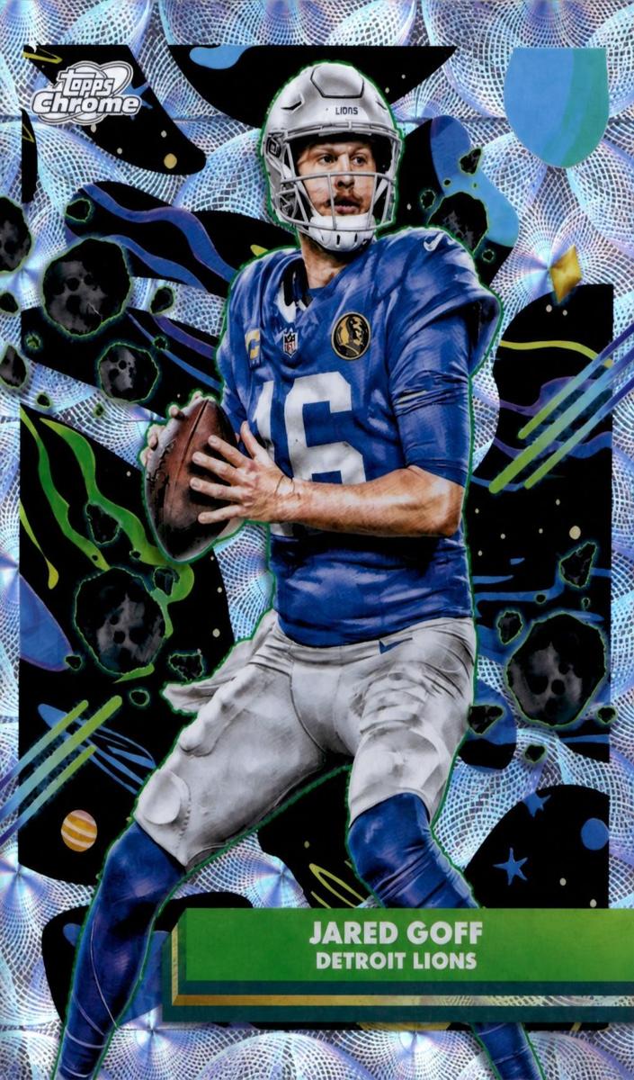 2025 Topps Cosmic Chrome Football Nucleus Refractor Jared Goff #31