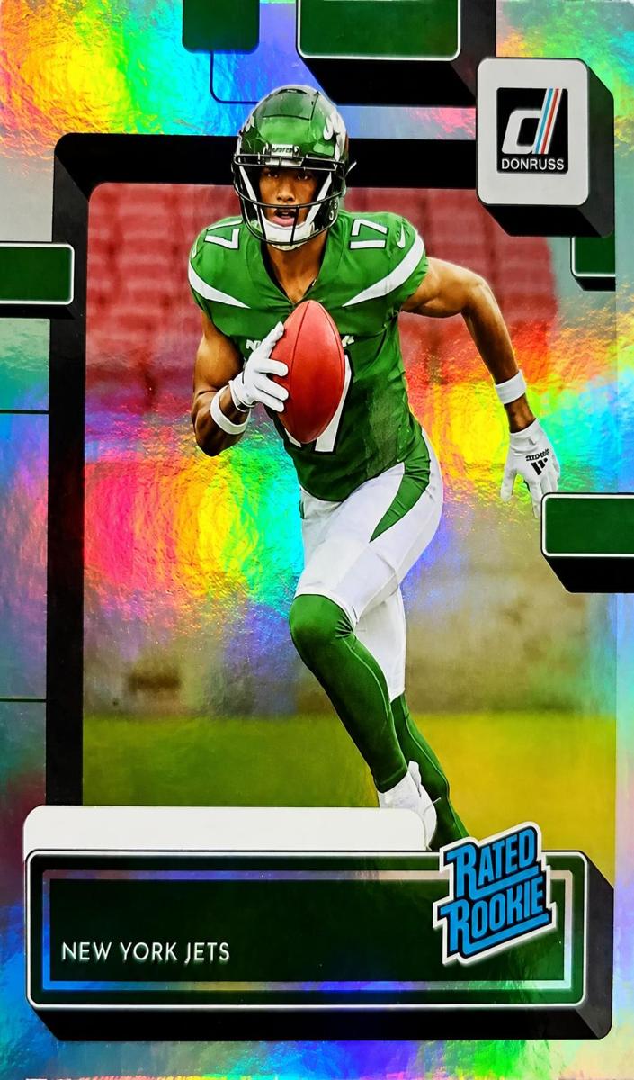 2022 Panini Donruss Football No Name Garrett Wilson #306 PSA 9