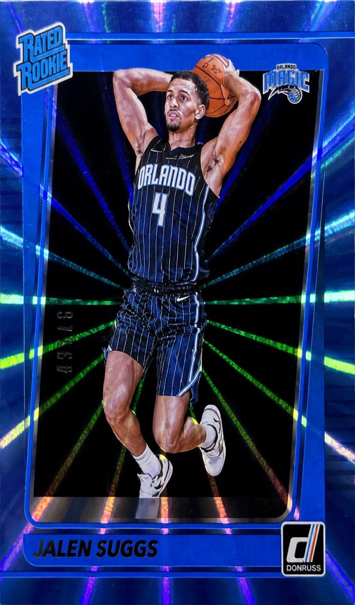 2021 Panini Donruss Basketball Holo Blue Laser Jalen Suggs #229 PSA 9