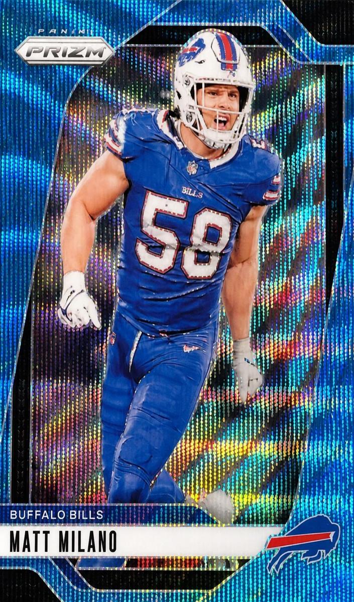 2024 Panini Prizm Football Blue Wave Matt Milano #33