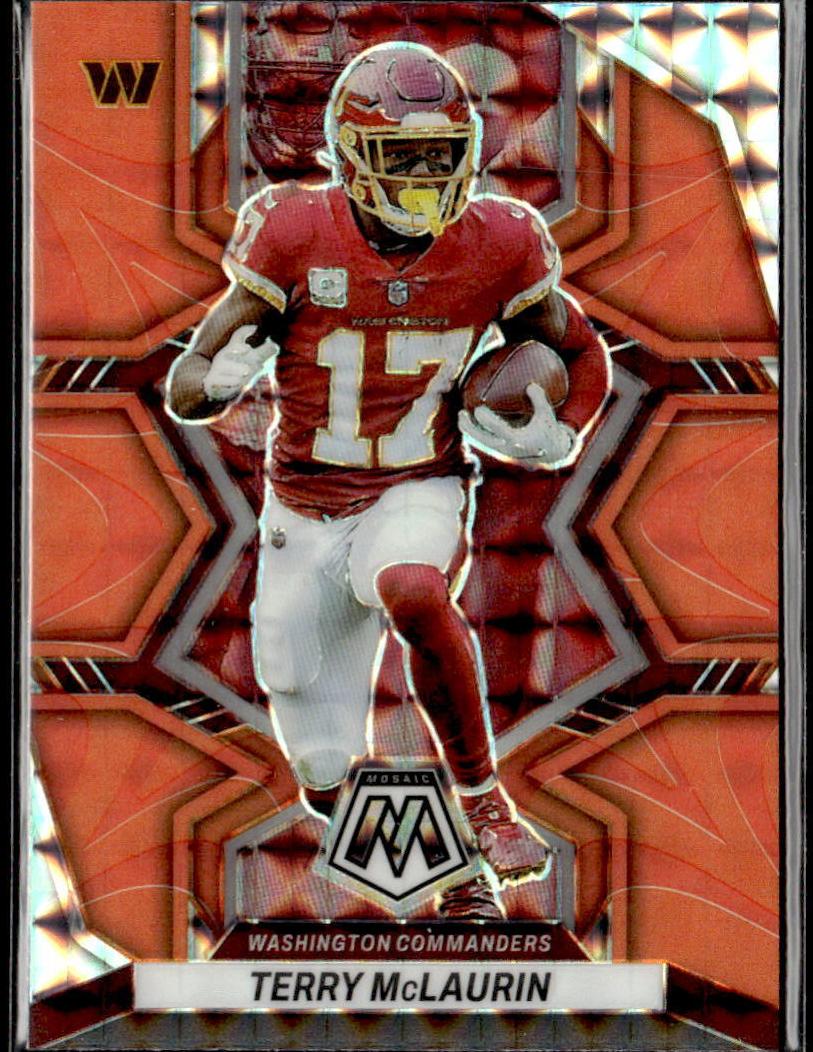2022 Panini Mosaic Football Reactive Orange Terry McLaurin #197