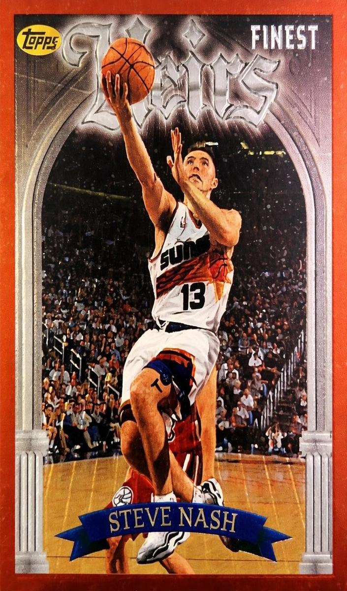 1996 Topps Finest Basketball Steve Nash #217 PSA 9