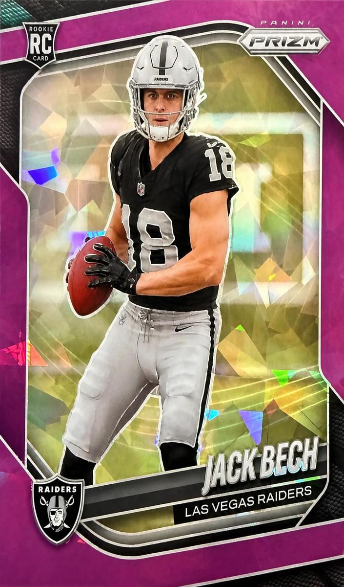 2025 Panini Prizm Football Purple Ice Jack Bech #346