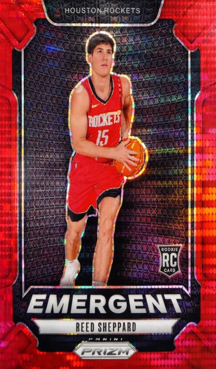 2024 Panini Prizm Basketball Red Pulsar Reed Sheppard #26 PSA 9