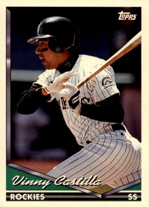 1994 Topps Baseball Vinny Castilla #163 PSA 9