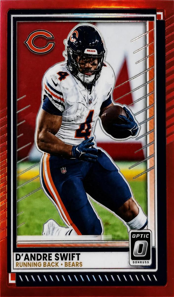2025 Donruss Optic Football Red D'Andre Swift #154