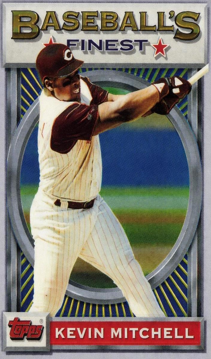 1993 Topps Finest Baseball Kevin Mitchell #136 PSA 6.5