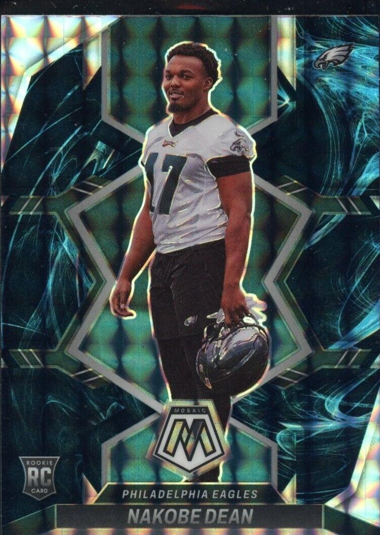 2022 Panini Mosaic Football Genesis Nakobe Dean #395 SGC 10
