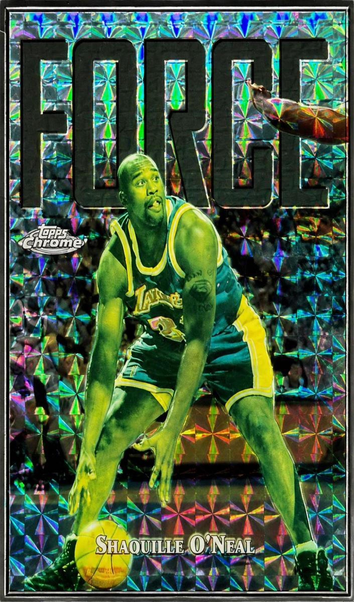 1997 Topps Finest Basketball Refractor Shaquille O'Neal #148 PSA 7.5