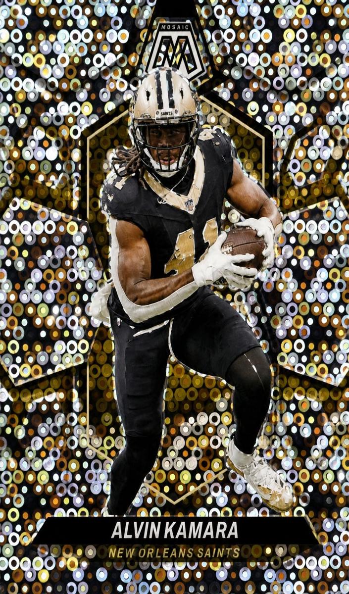 2024 Panini Mosaic Football No Huddle Silver Alvin Kamara #156
