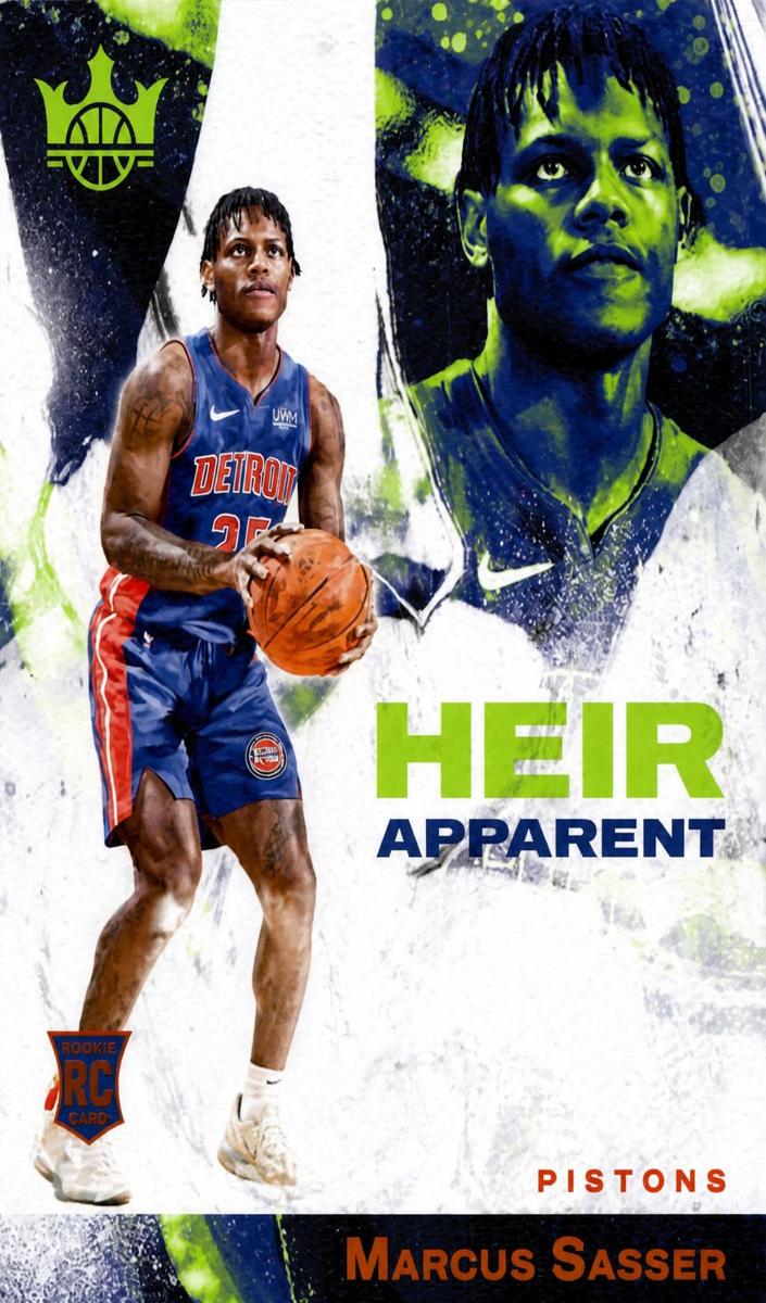 2023 Panini Court Kings Basketball Amber Marcus Sasser #HA-MSP